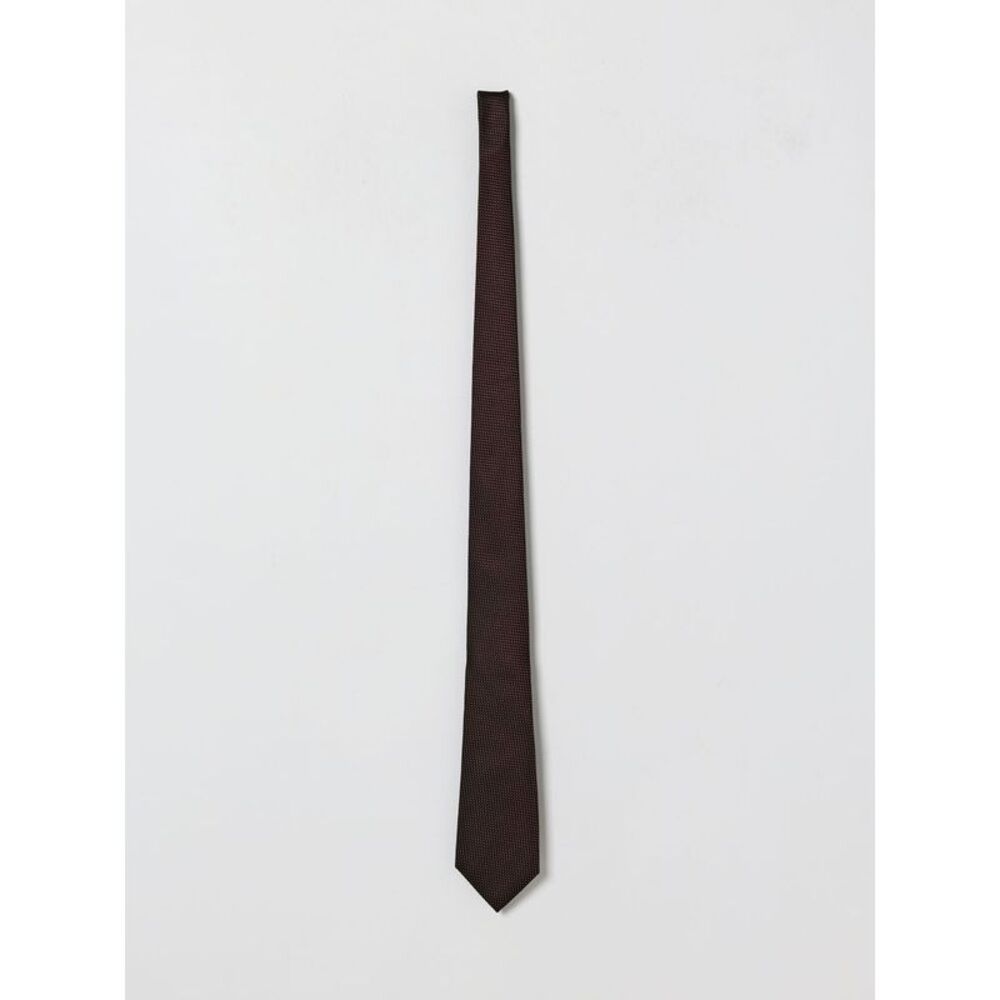 Zegna Tie Men Burgundy